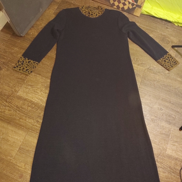 nina leonard sweater dress